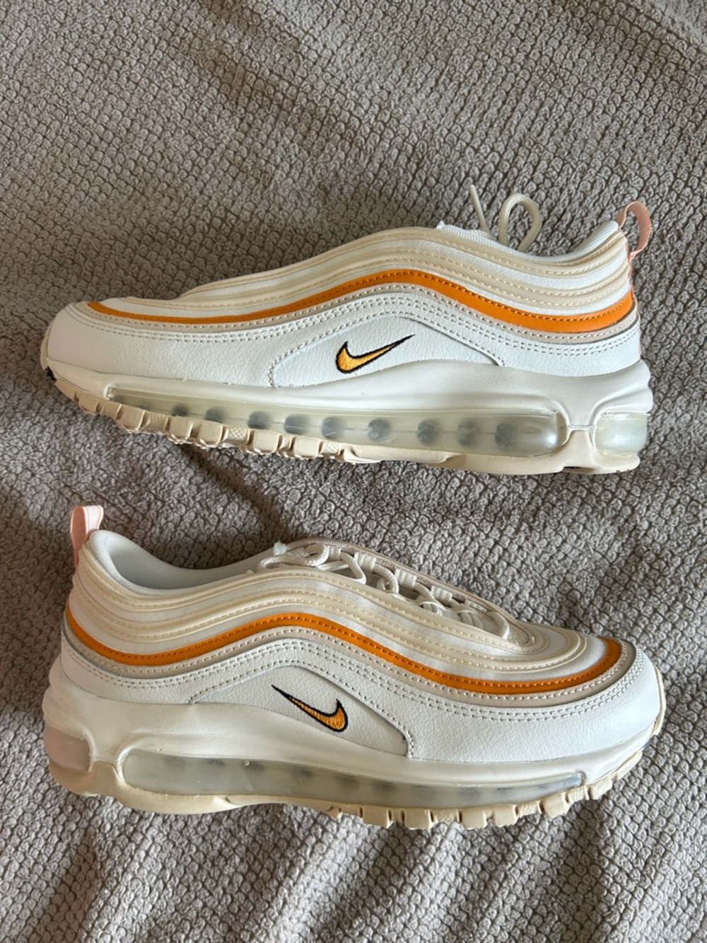 Women’s Nike Air Max 97 White with Orange Accents